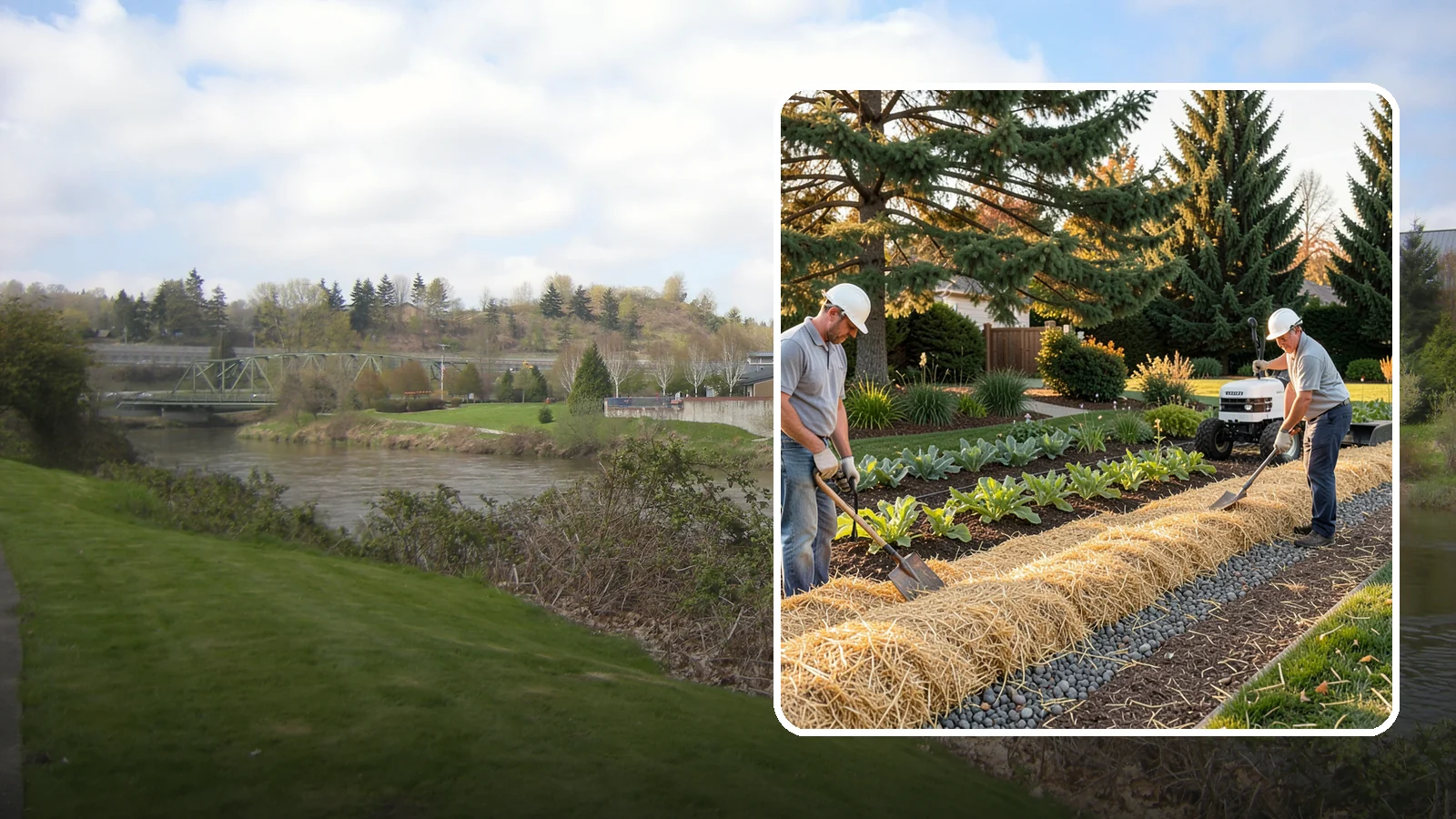 Straw Mulch Installation in Tukwila, King County, WA - We install clean straw mulch to protect vegetable gardens and new seedings while retaining moisture and warmth.