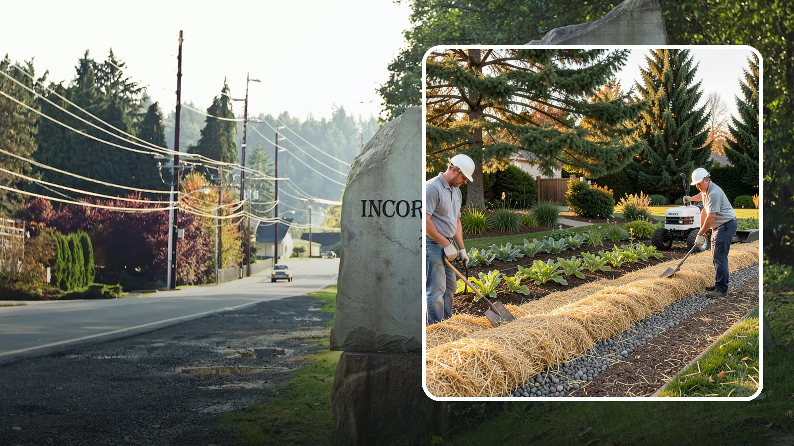 Straw Mulch Installation in Wilkeson, Pierce County, WA - We install clean straw mulch to protect vegetable gardens and new seedings while retaining moisture and warmth.