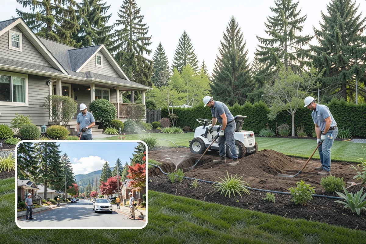 Stream Installation in Hunts Point, King County, WA - The sound of a natural creek