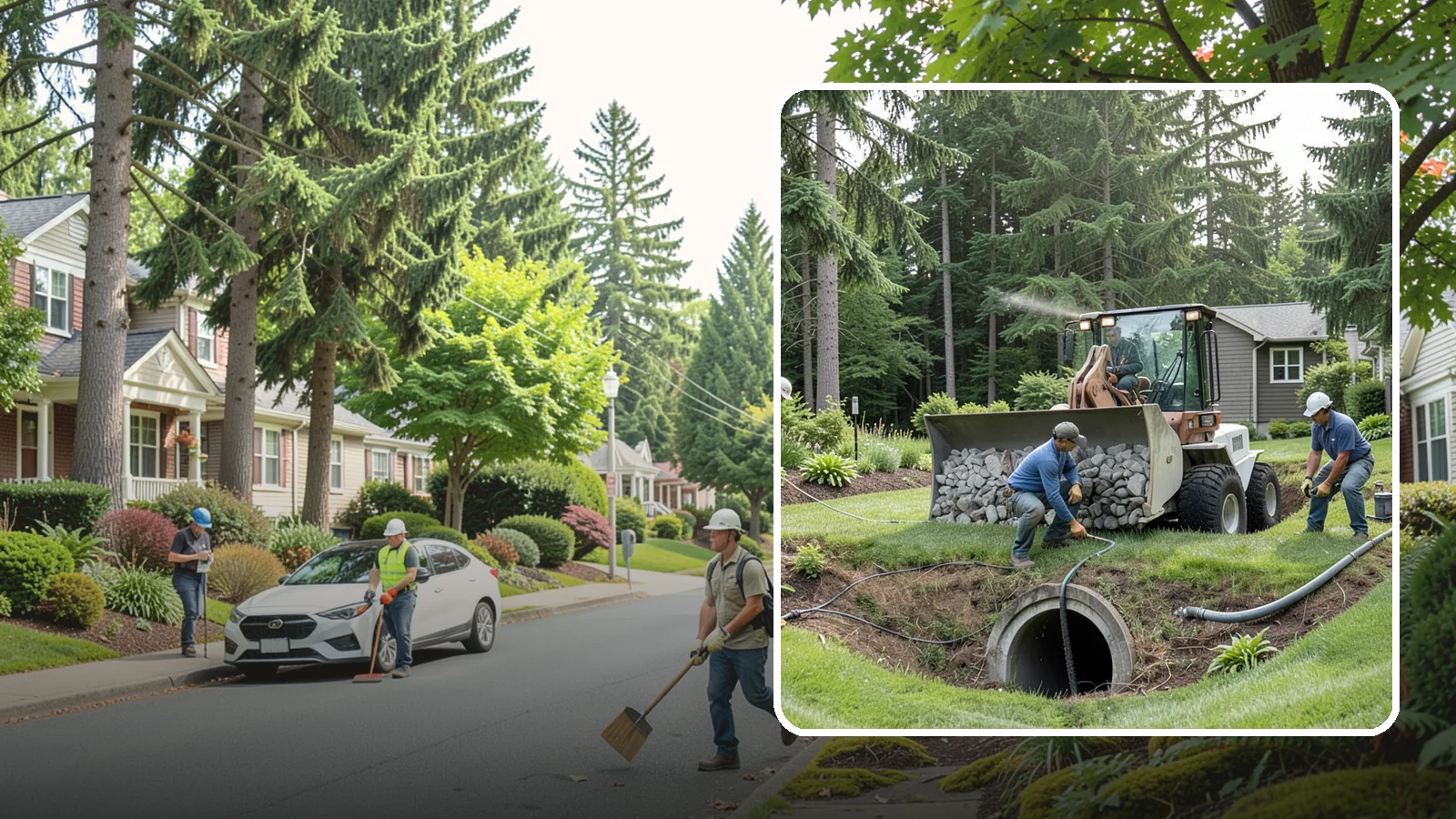 Sump Pump Drainage in Beaux Arts Village, King County, WA - We install sump pump systems that actively collect and pump water out of low areas where gravity drainage is not possible.