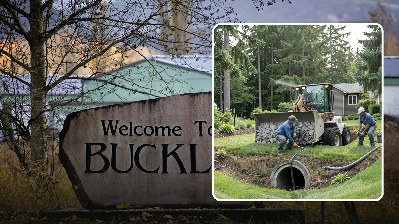 Sump Pump Drainage in Buckley, Pierce County, WA - We install sump pump systems that actively collect and pump water out of low areas where gravity drainage is not possible.