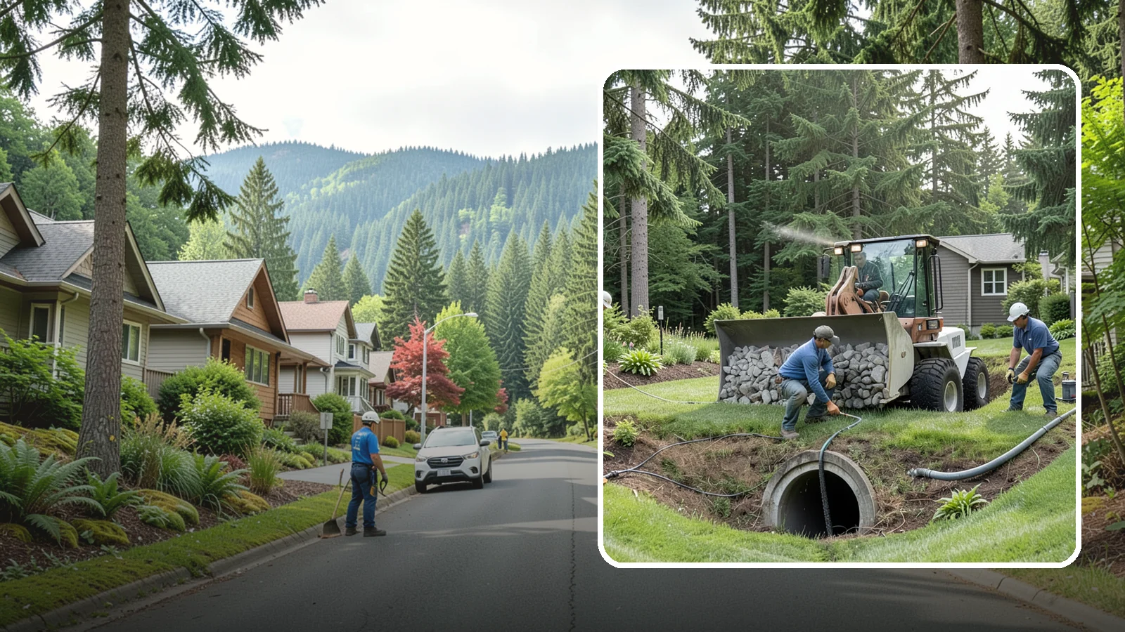Sump Pump Drainage in Darrington, Snohomish County, WA - We install sump pump systems that actively collect and pump water out of low areas where gravity drainage is not possible.