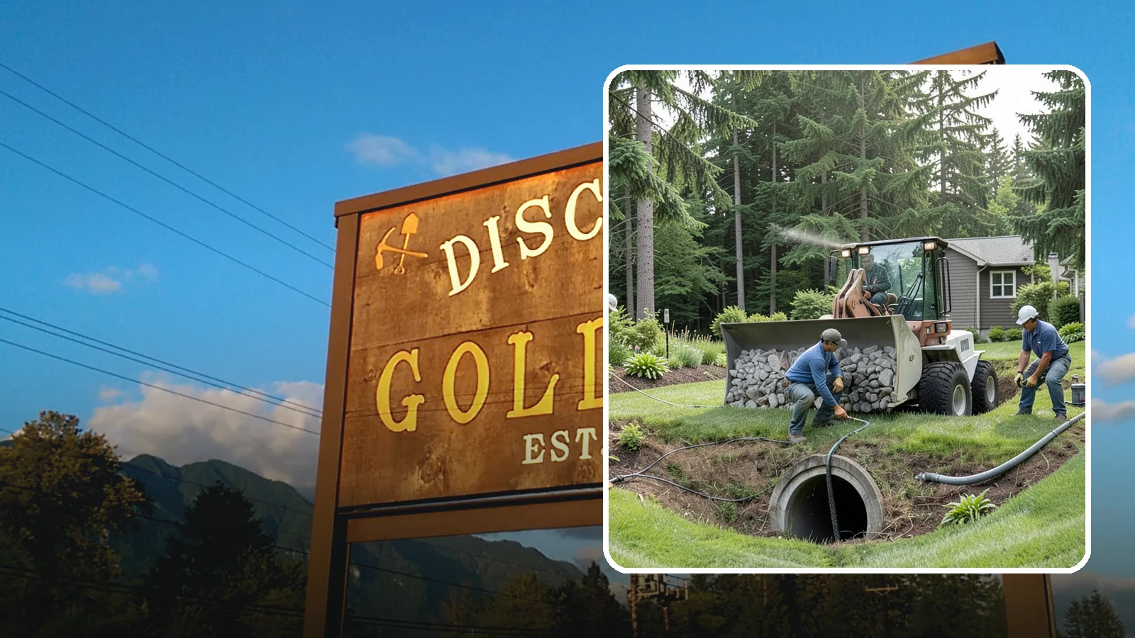 Sump Pump Drainage in Gold Bar, Snohomish County, WA - We install sump pump systems that actively collect and pump water out of low areas where gravity drainage is not possible.