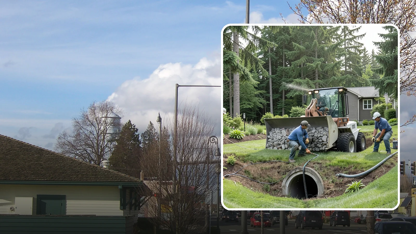 Sump Pump Drainage in Marysville, Snohomish County, WA - We install sump pump systems that actively collect and pump water out of low areas where gravity drainage is not possible.