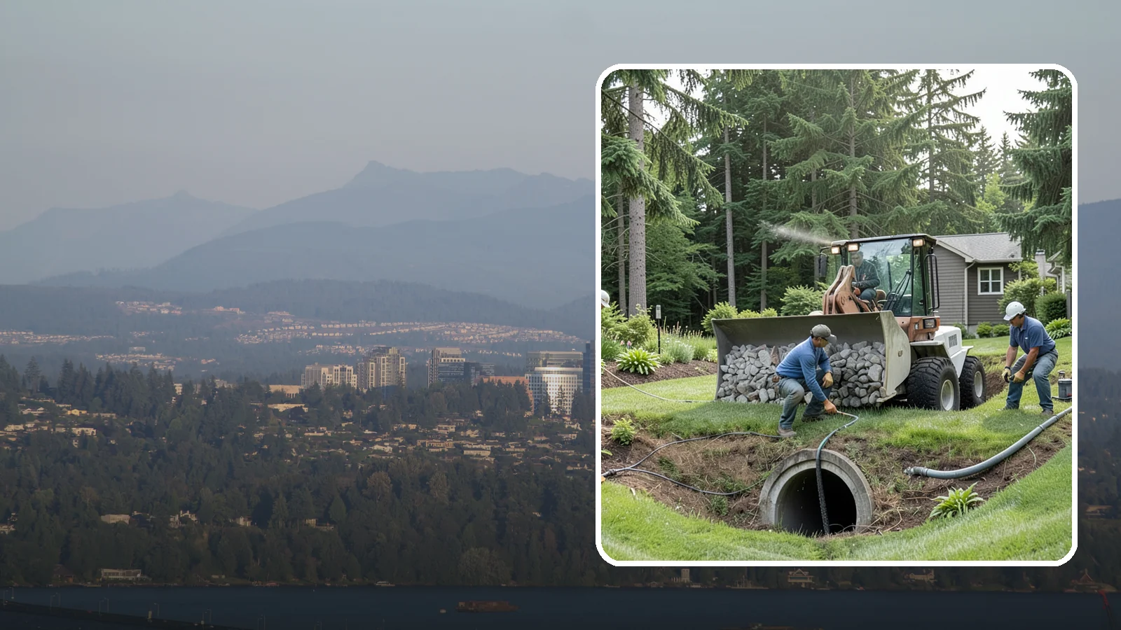 Sump Pump Drainage in Medina, King County, WA - We install sump pump systems that actively collect and pump water out of low areas where gravity drainage is not possible.