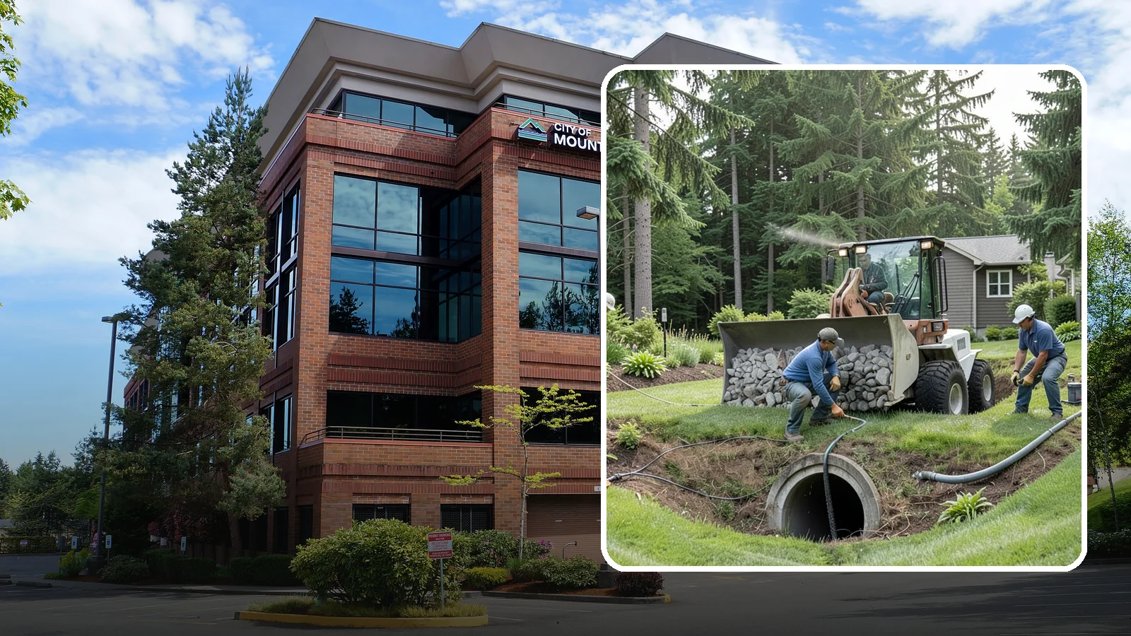 Sump Pump Drainage in Mountlake Terrace, Snohomish County, WA - We install sump pump systems that actively collect and pump water out of low areas where gravity drainage is not possible.