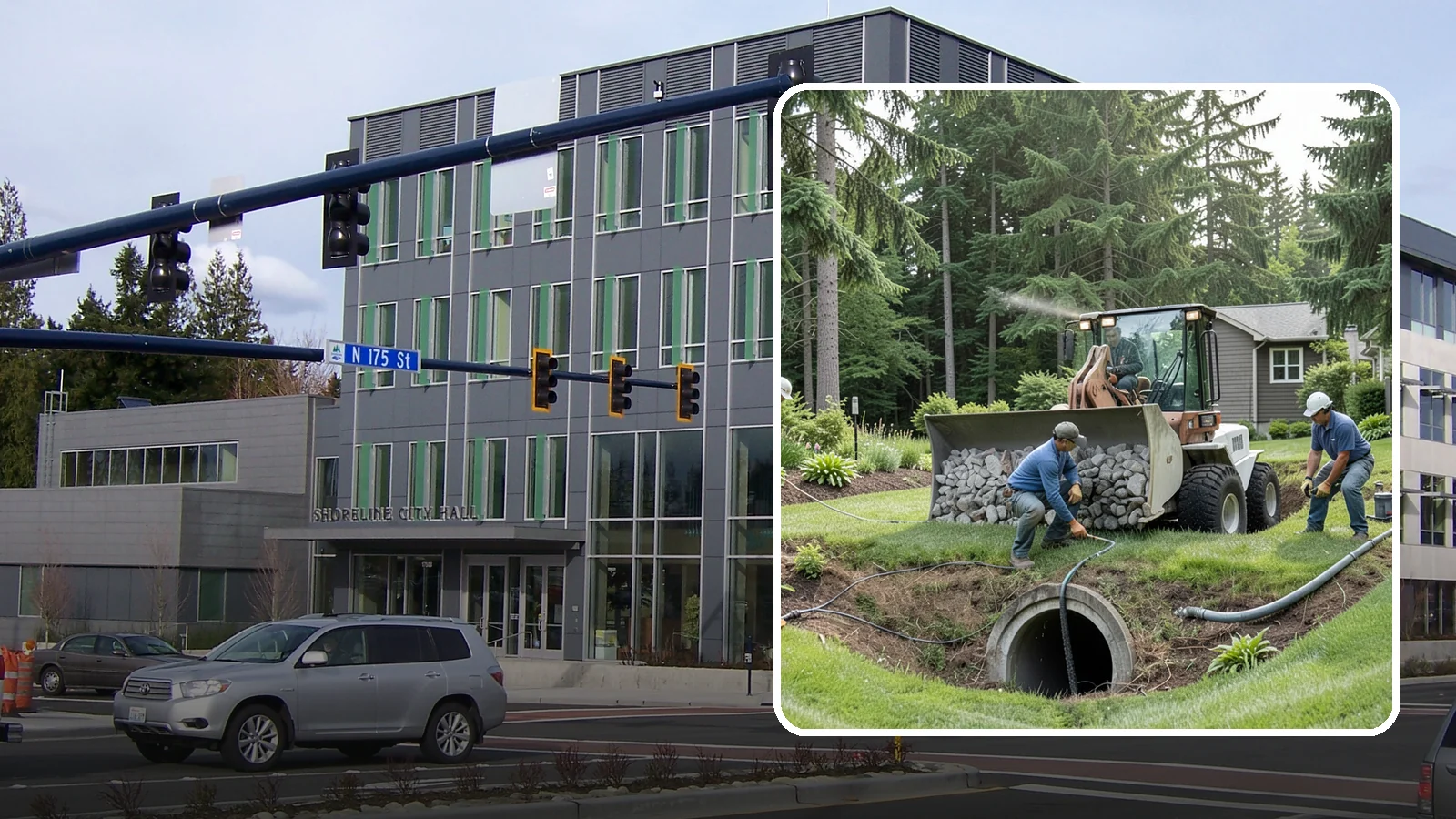 Sump Pump Drainage in Shoreline, King County, WA - We install sump pump systems that actively collect and pump water out of low areas where gravity drainage is not possible.