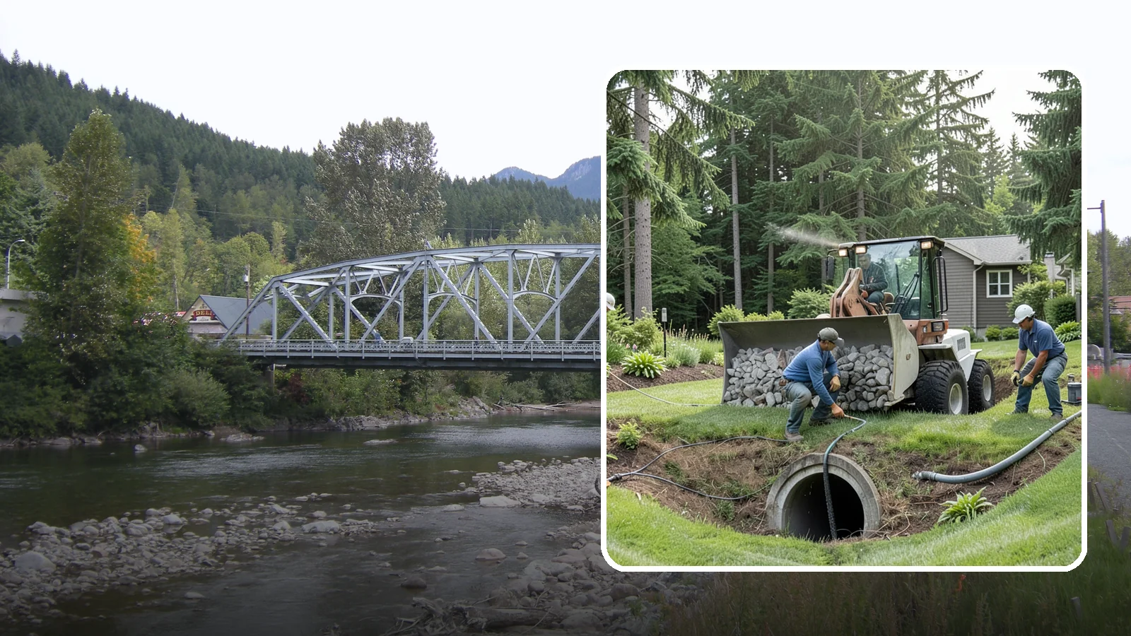 Sump Pump Drainage in Skykomish, King County, WA - We install sump pump systems that actively collect and pump water out of low areas where gravity drainage is not possible.