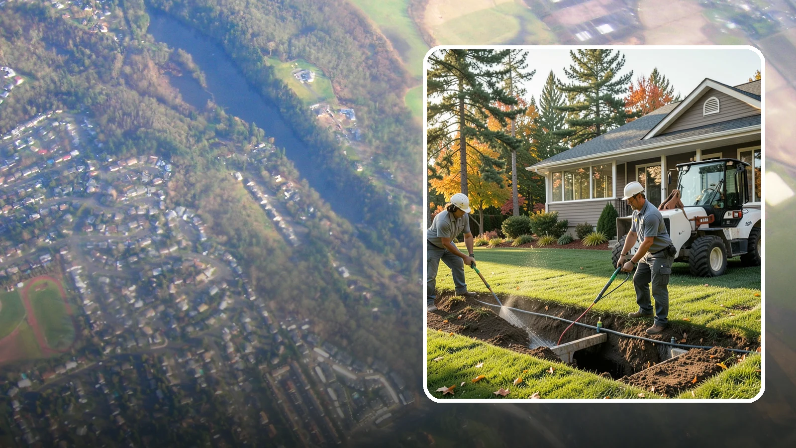 Surface Drainage Solution in Algona, King County, WA - We regrade and install catch basins with piping to move standing surface water off your lawn and away from the house.