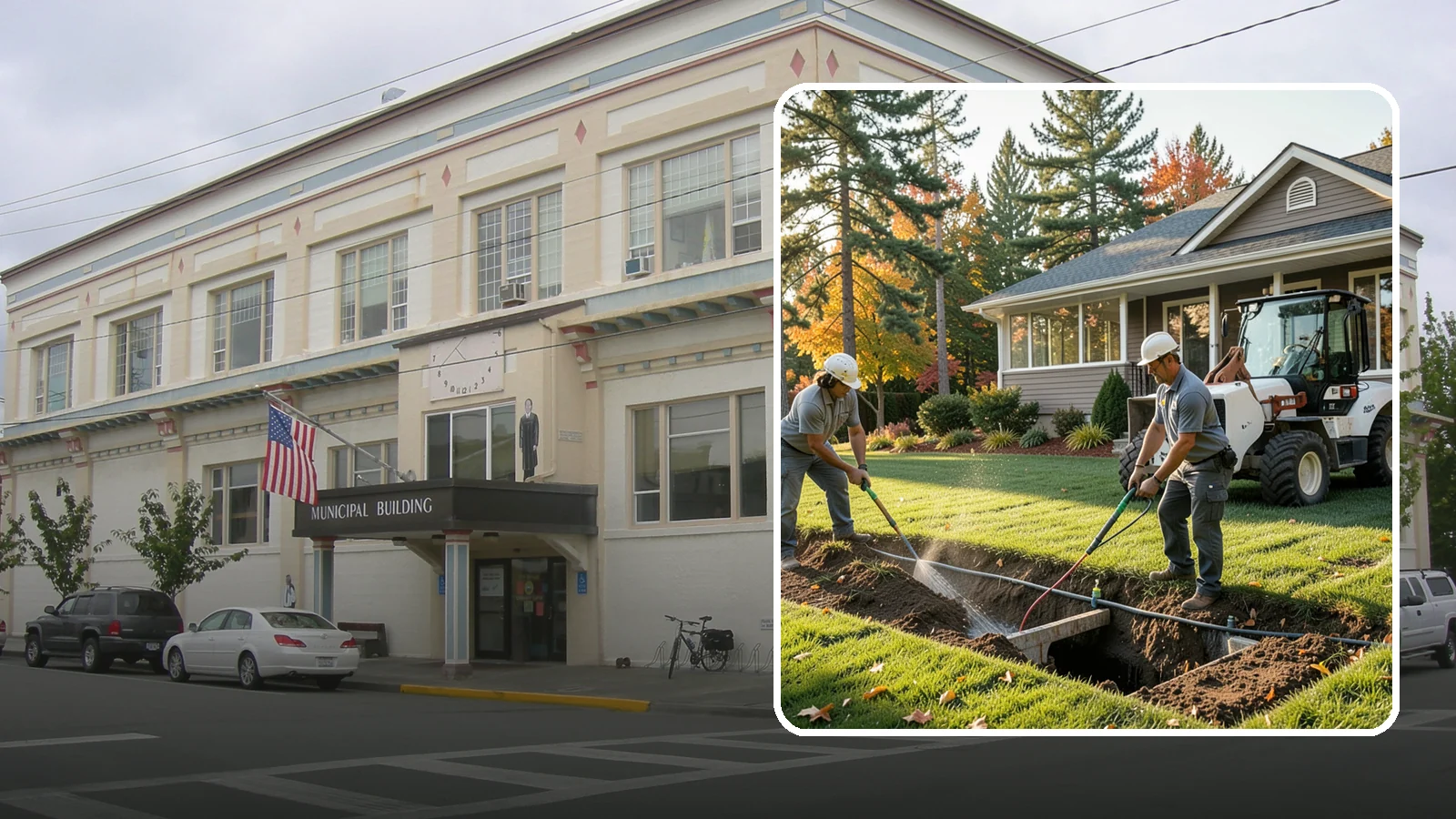 Surface Drainage Solution in Anacortes, Skagit County, WA - We regrade and install catch basins with piping to move standing surface water off your lawn and away from the house.