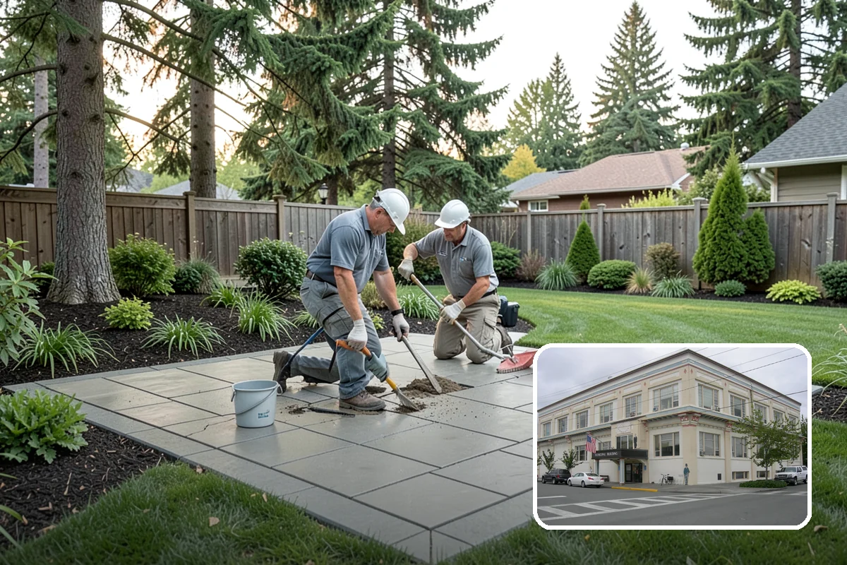 Surface Drainage Solution in Anacortes, Skagit County, WA - Eliminates puddles and soggy lawn spots