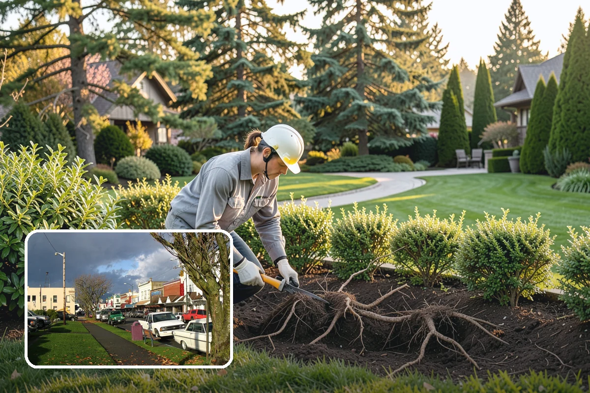 Surface Drainage Solution in Arlington, Snohomish County, WA - Eliminates puddles and soggy lawn spots