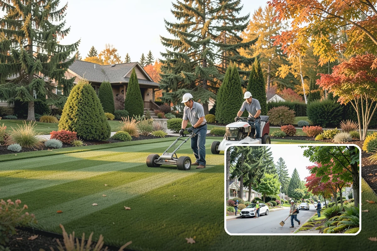 Surface Drainage Solution in Beaux Arts Village, King County, WA - Eliminates puddles and soggy lawn spots