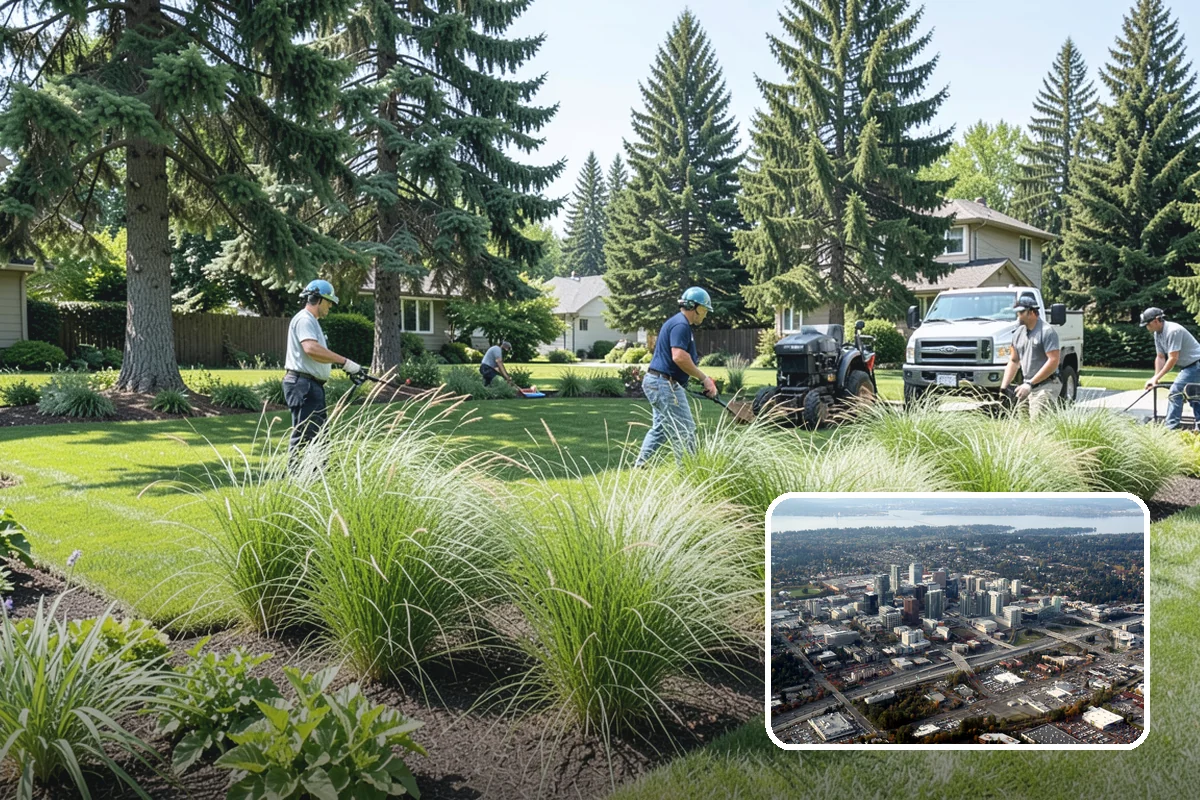 Surface Drainage Solution in Bellevue, King County, WA - Eliminates puddles and soggy lawn spots