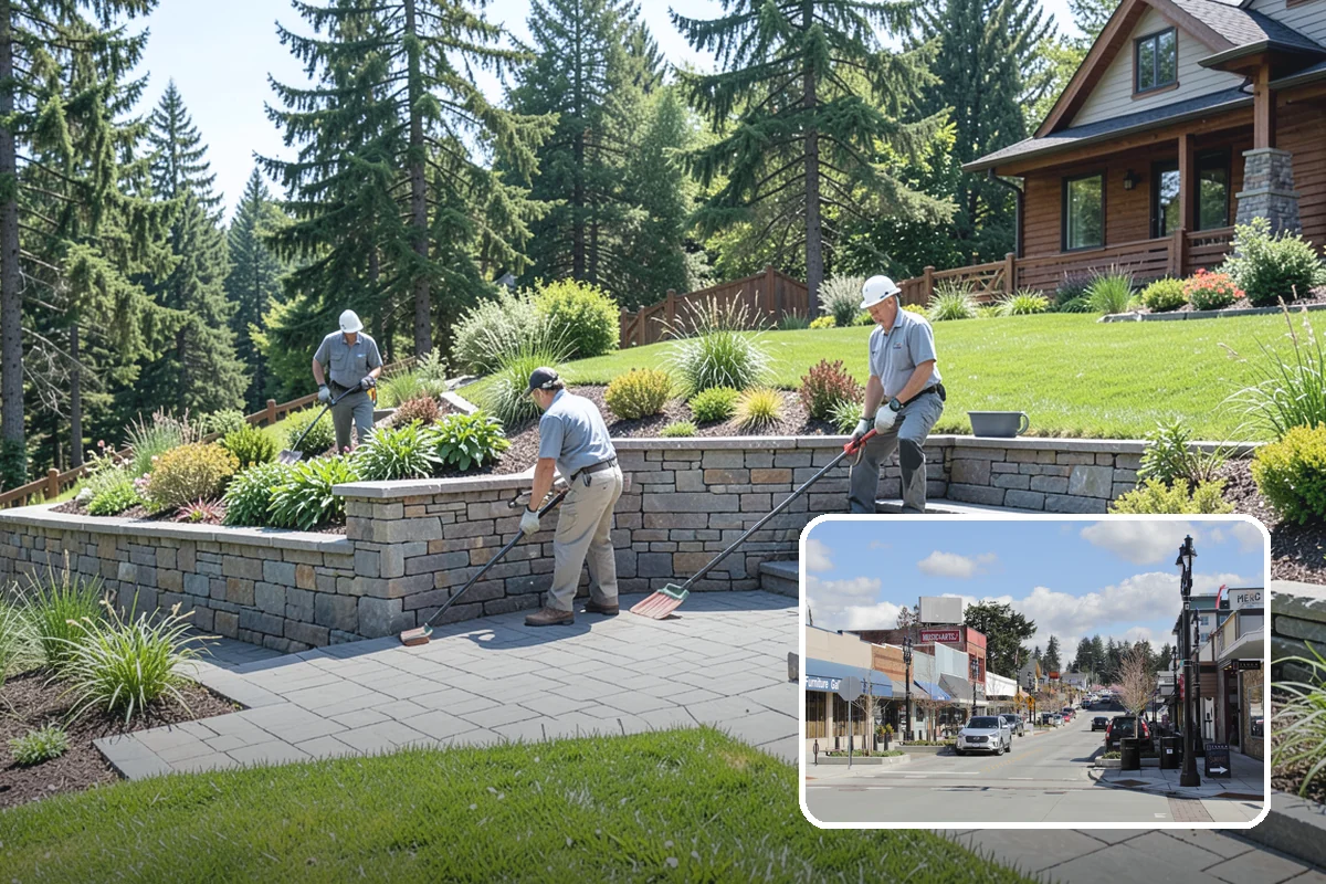 Surface Drainage Solution in Bothell, King County, WA - Eliminates puddles and soggy lawn spots