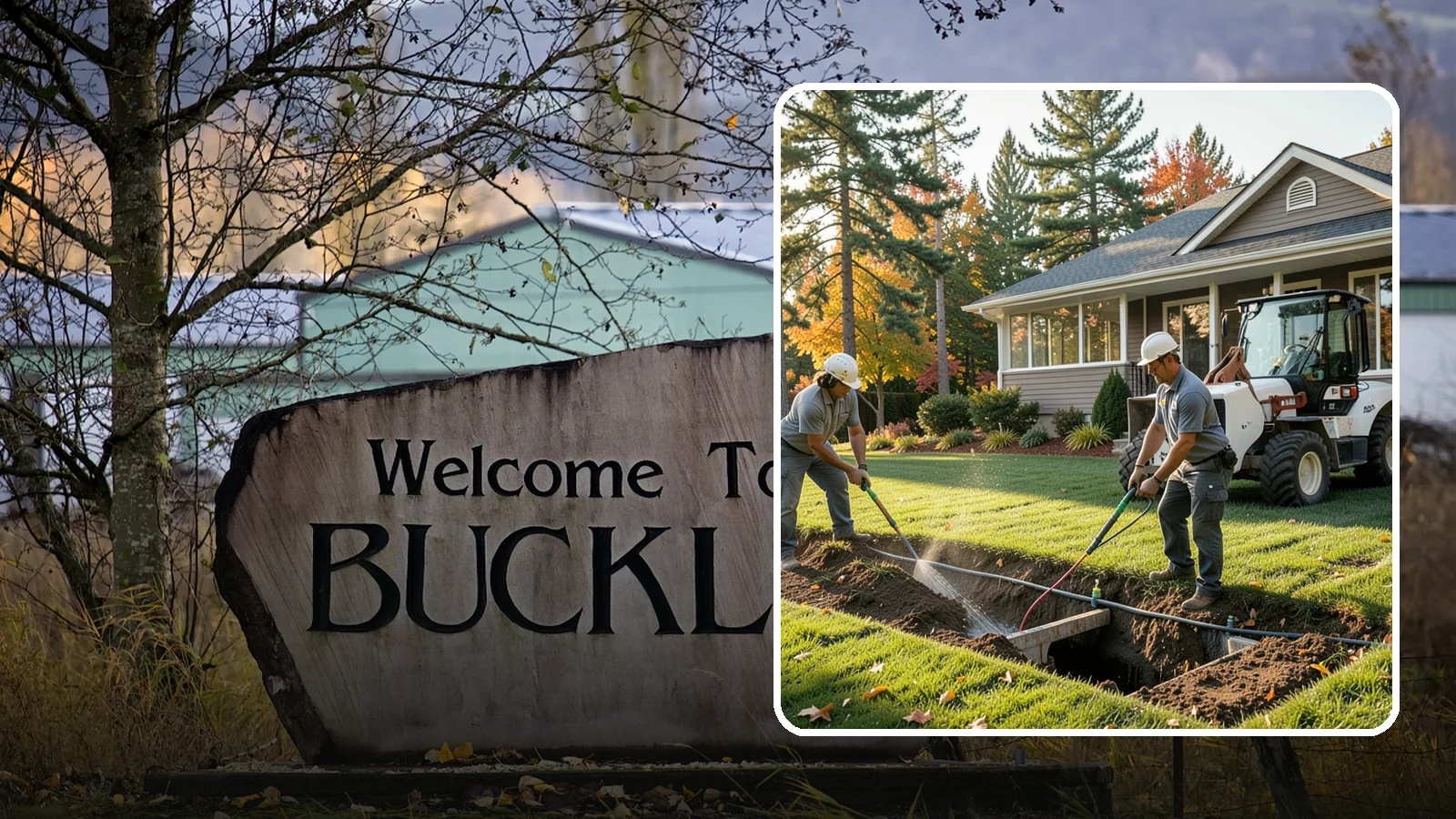 Surface Drainage Solution in Buckley, Pierce County, WA - We regrade and install catch basins with piping to move standing surface water off your lawn and away from the house.