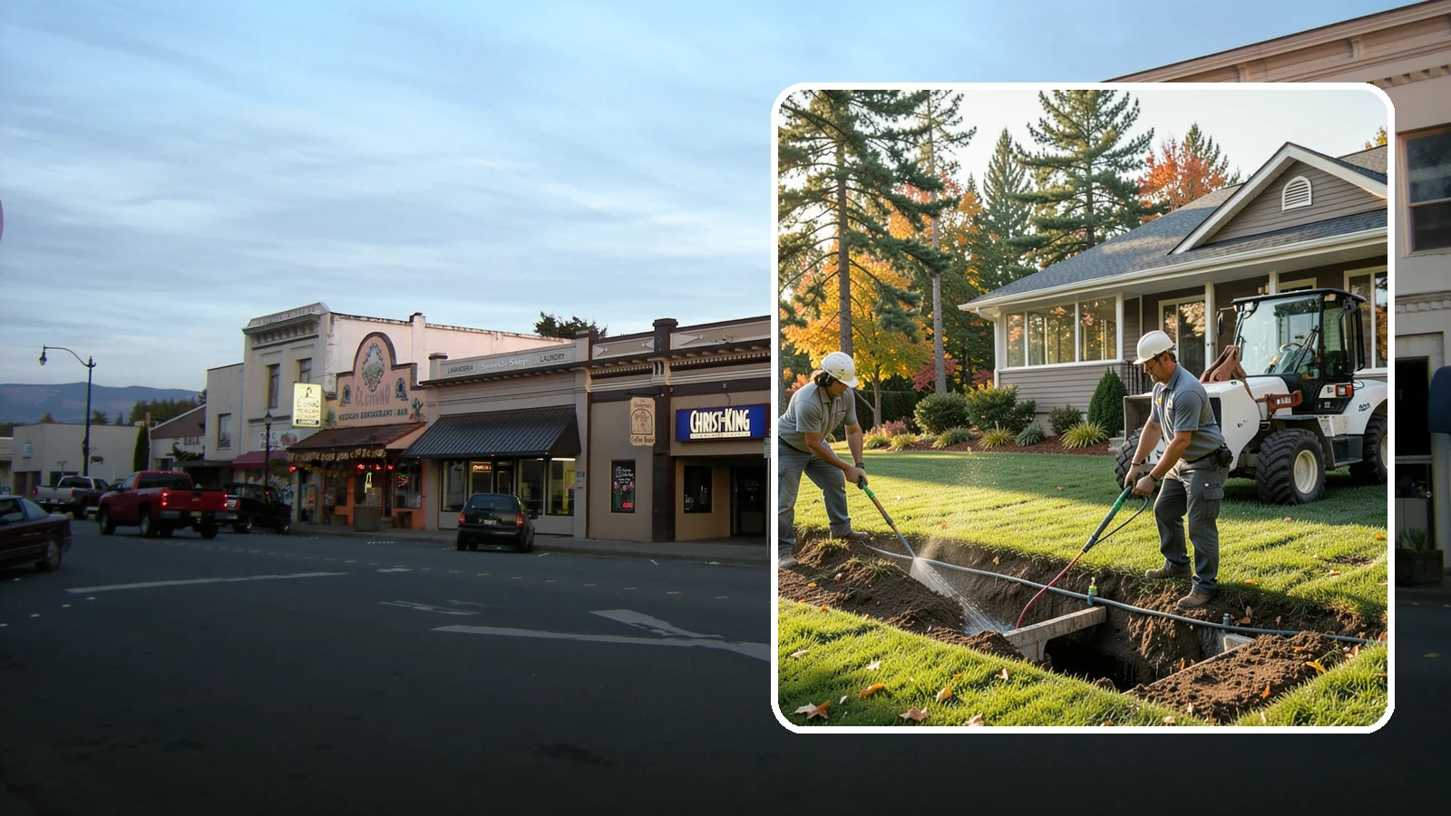 Surface Drainage Solution in Burlington, Skagit County, WA - We regrade and install catch basins with piping to move standing surface water off your lawn and away from the house.