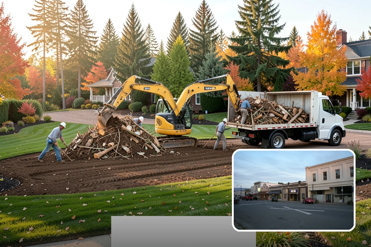 Surface Drainage Solution in Burlington, Skagit County, WA - Eliminates puddles and soggy lawn spots
