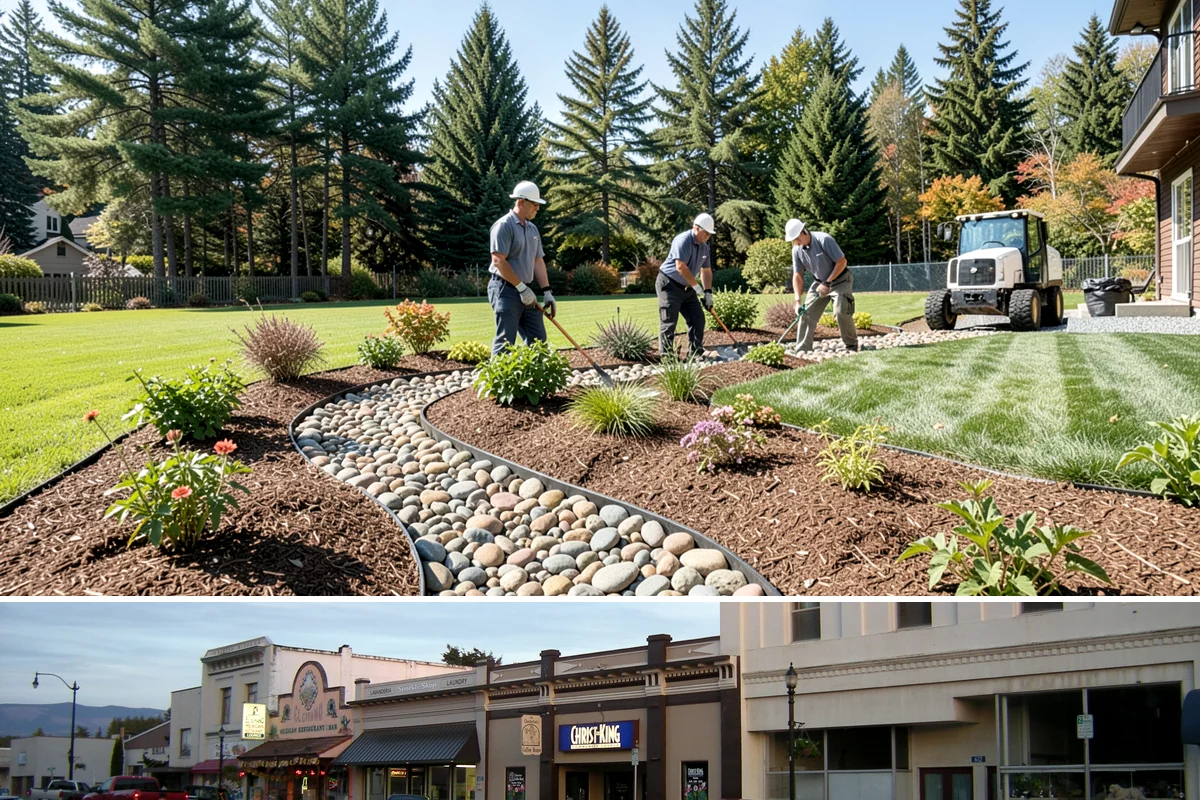 Surface Drainage Solution in Burlington, Skagit County, WA - Ideal in late spring through early fall when soil is workable for regrading and new turf can establish before winter rains.