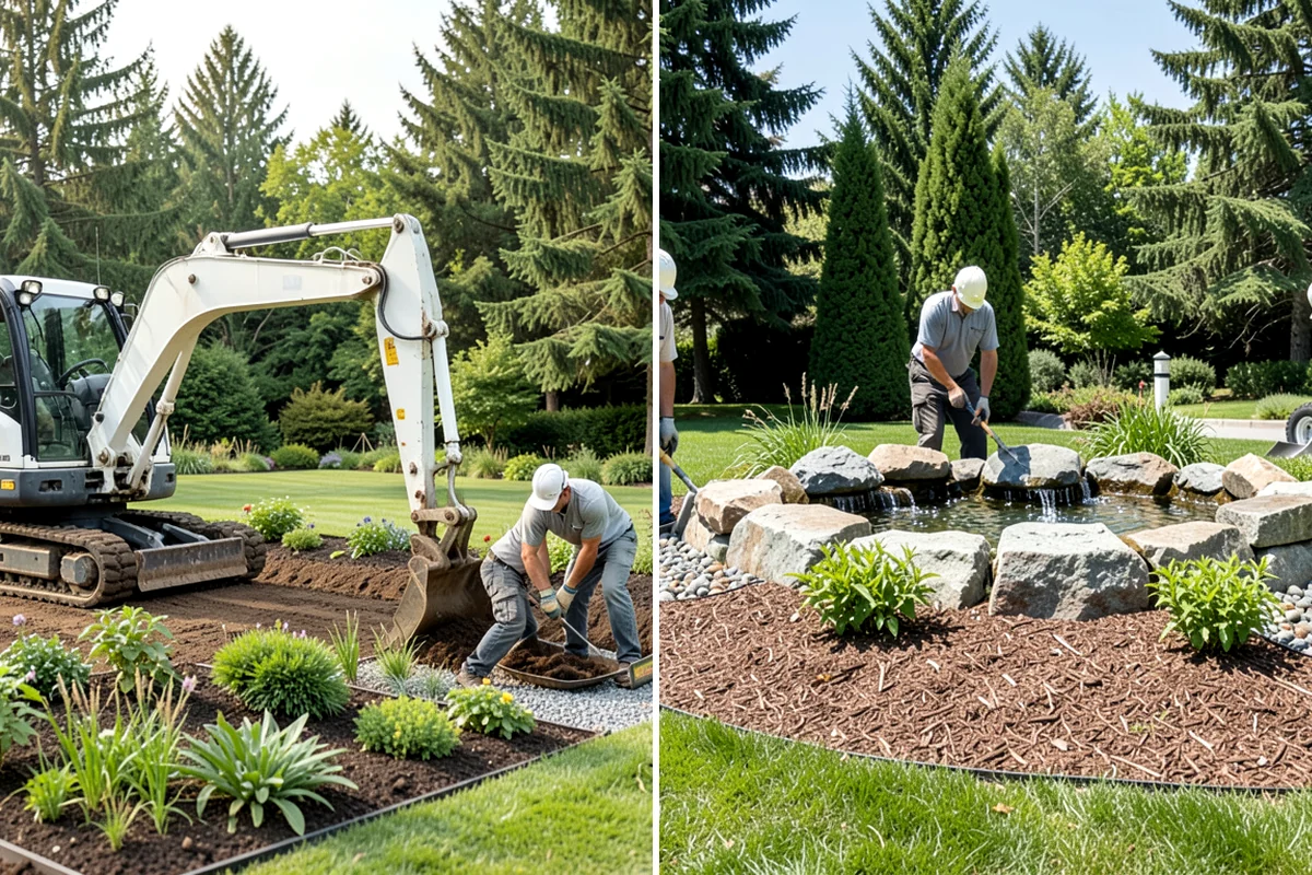 Surface Drainage Solution in Concrete, Skagit County, WA - Survey the yard grade and map where water pools