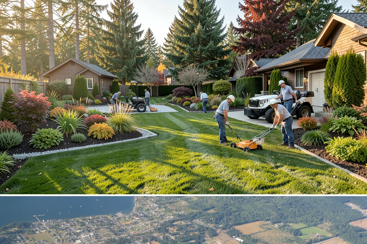 Surface Drainage Solution in Coupeville, Island County, WA - Ideal in late spring through early fall when soil is workable for regrading and new turf can establish before winter rains.