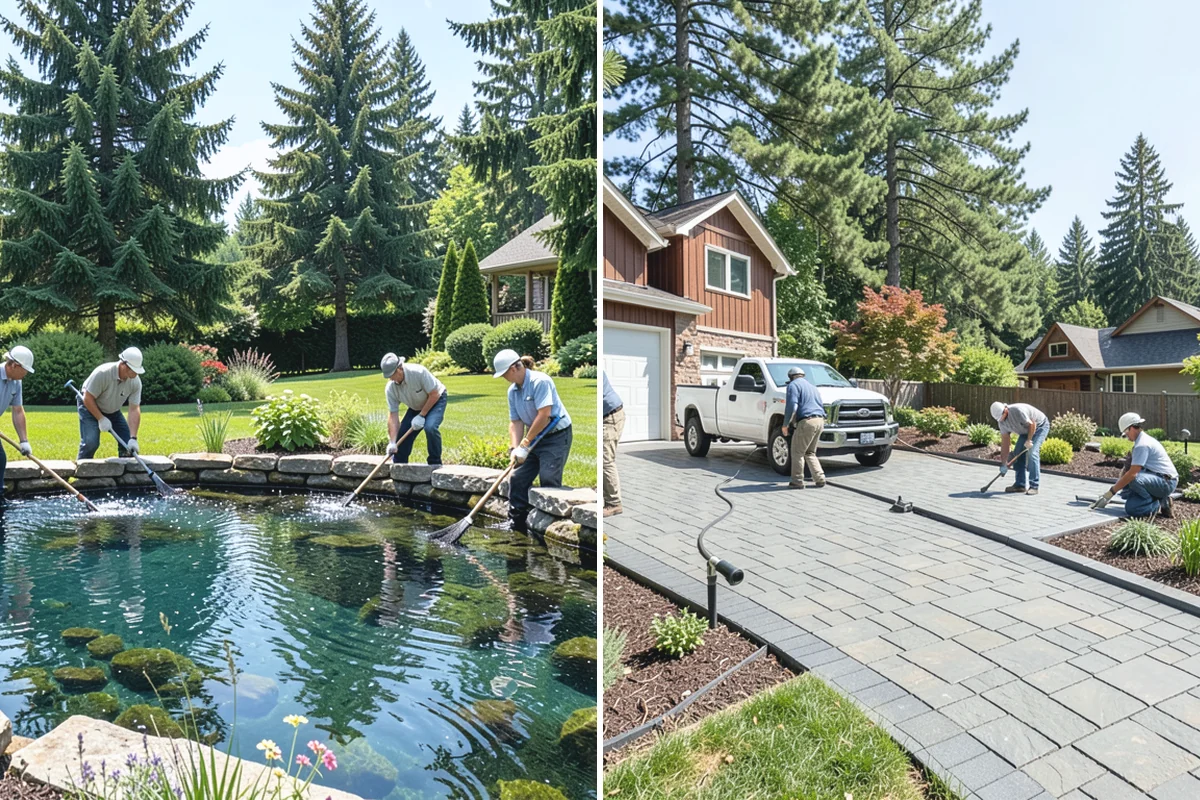 Surface Drainage Solution in Darrington, Snohomish County, WA - Survey the yard grade and map where water pools