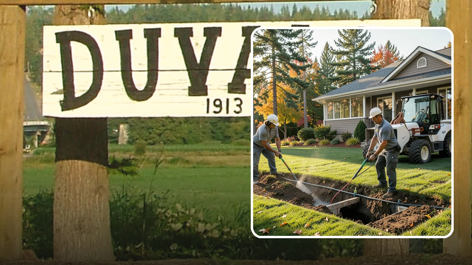 Surface Drainage Solution in Duvall, King County, WA - We regrade and install catch basins with piping to move standing surface water off your lawn and away from the house.