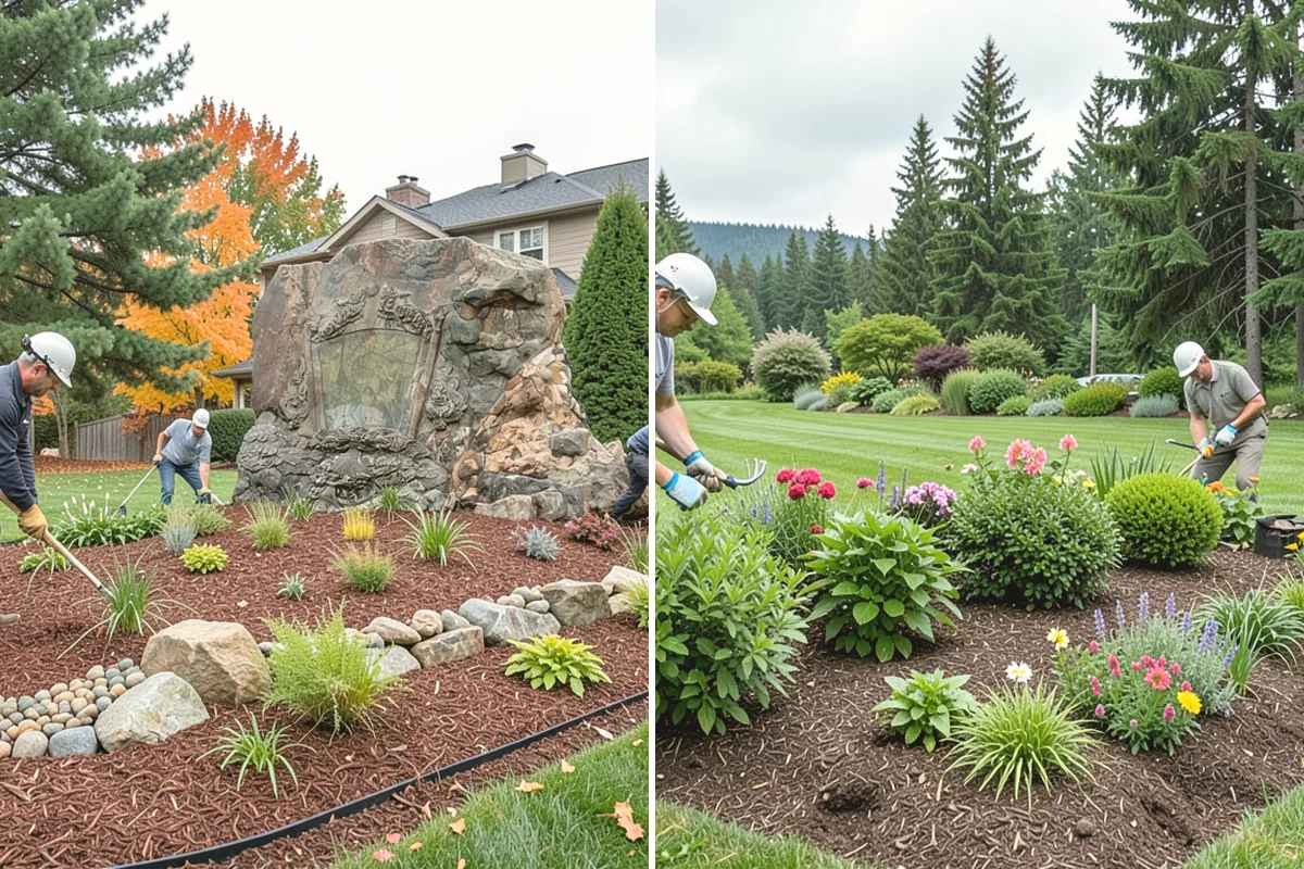 Surface Drainage Solution in Duvall, King County, WA - Survey the yard grade and map where water pools