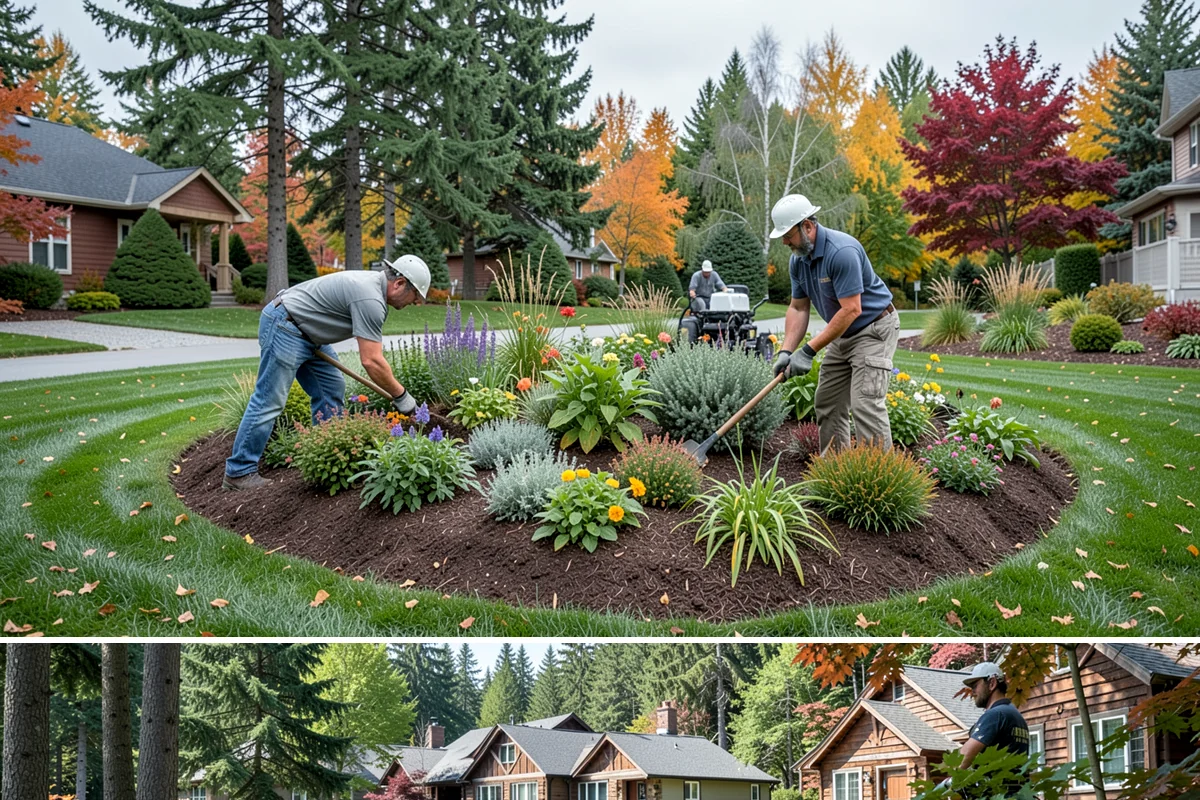Surface Drainage Solution in Edgewood, Pierce County, WA - Ideal in late spring through early fall when soil is workable for regrading and new turf can establish before winter rains.