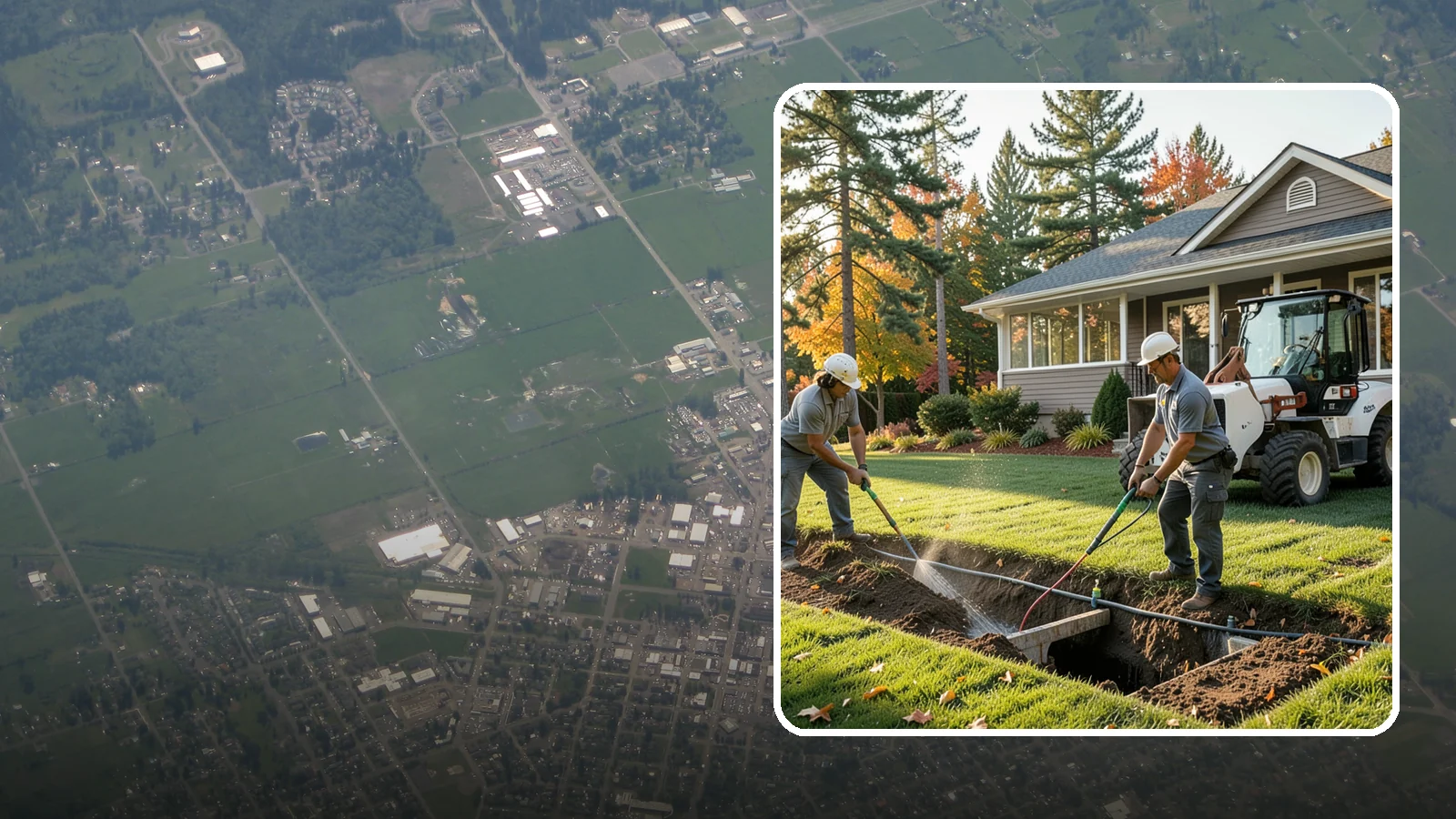 Surface Drainage Solution in Enumclaw, King County, WA - We regrade and install catch basins with piping to move standing surface water off your lawn and away from the house.