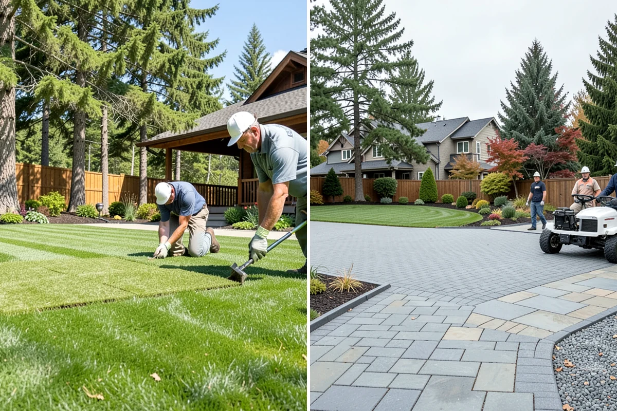 Surface Drainage Solution in Federal Way, King County, WA - Survey the yard grade and map where water pools