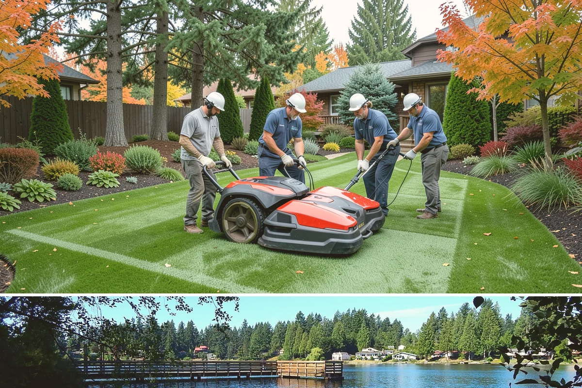 Surface Drainage Solution in Federal Way, King County, WA - Ideal in late spring through early fall when soil is workable for regrading and new turf can establish before winter rains.
