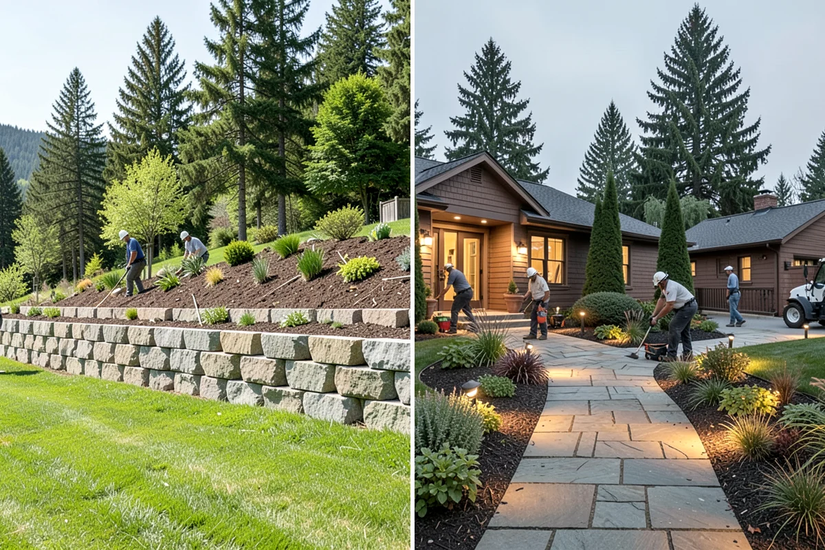 Surface Drainage Solution in Fircrest, Pierce County, WA - Survey the yard grade and map where water pools