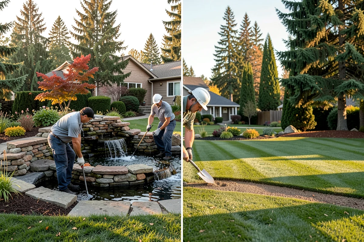 Surface Drainage Solution in Gig Harbor, Pierce County, WA - Survey the yard grade and map where water pools