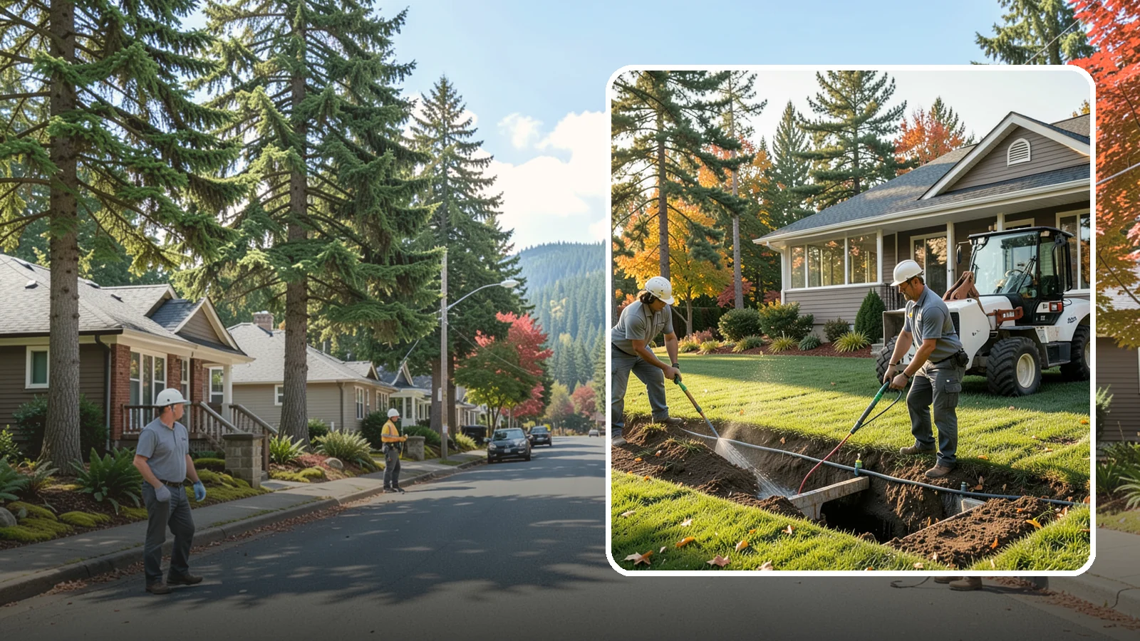 Surface Drainage Solution in Hunts Point, King County, WA - We regrade and install catch basins with piping to move standing surface water off your lawn and away from the house.