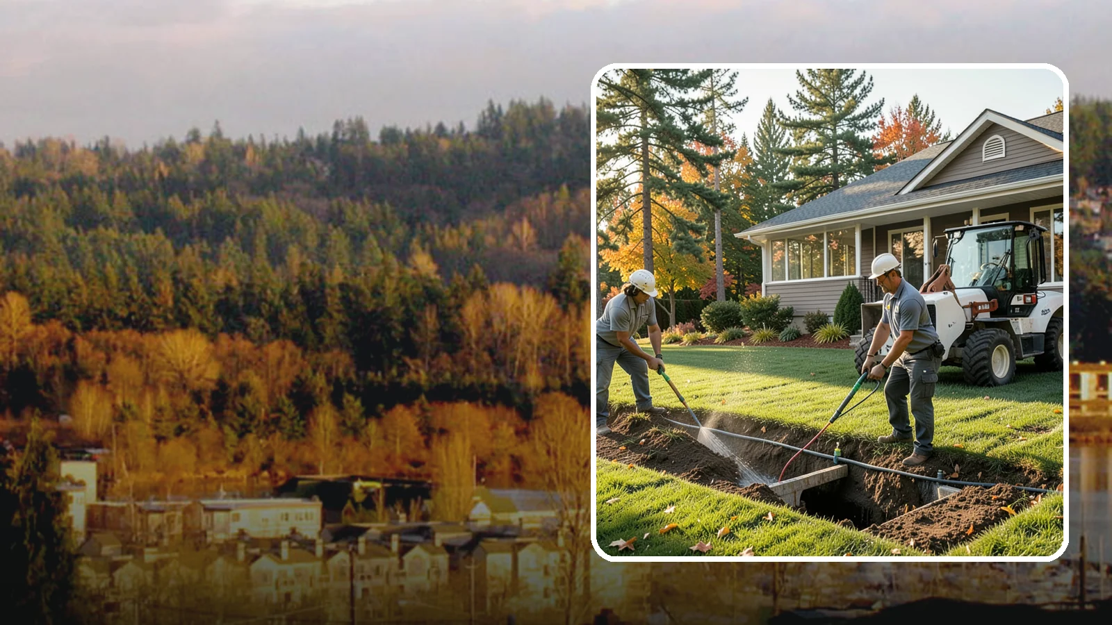 Surface Drainage Solution in Kenmore, King County, WA - We regrade and install catch basins with piping to move standing surface water off your lawn and away from the house.