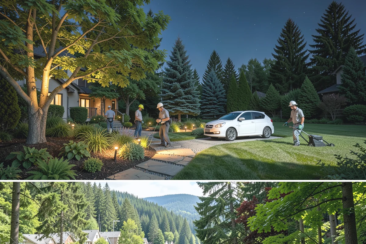 Surface Drainage Solution in Lake Forest Park, King County, WA - Ideal in late spring through early fall when soil is workable for regrading and new turf can establish before winter rains.