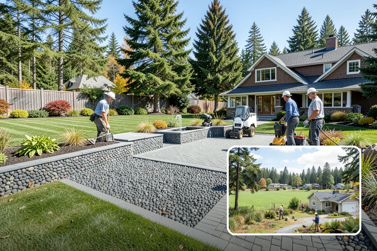 Surface Drainage Solution in Lyman, Skagit County, WA - Eliminates puddles and soggy lawn spots