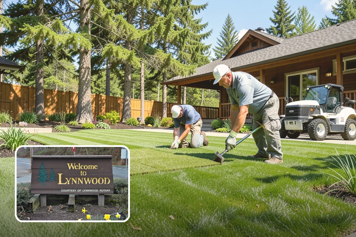 Surface Drainage Solution in Lynnwood, Snohomish County, WA - Eliminates puddles and soggy lawn spots