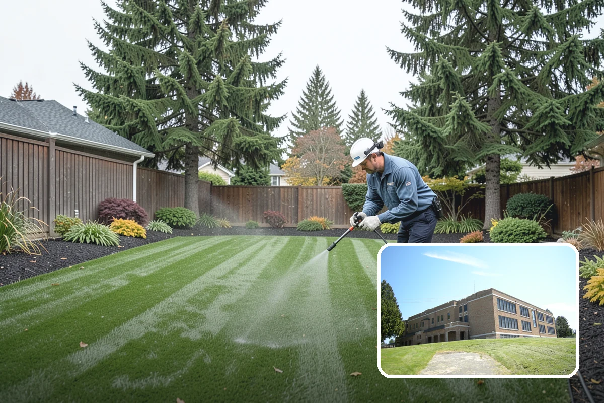 Surface Drainage Solution in Maple Valley, King County, WA - Eliminates puddles and soggy lawn spots