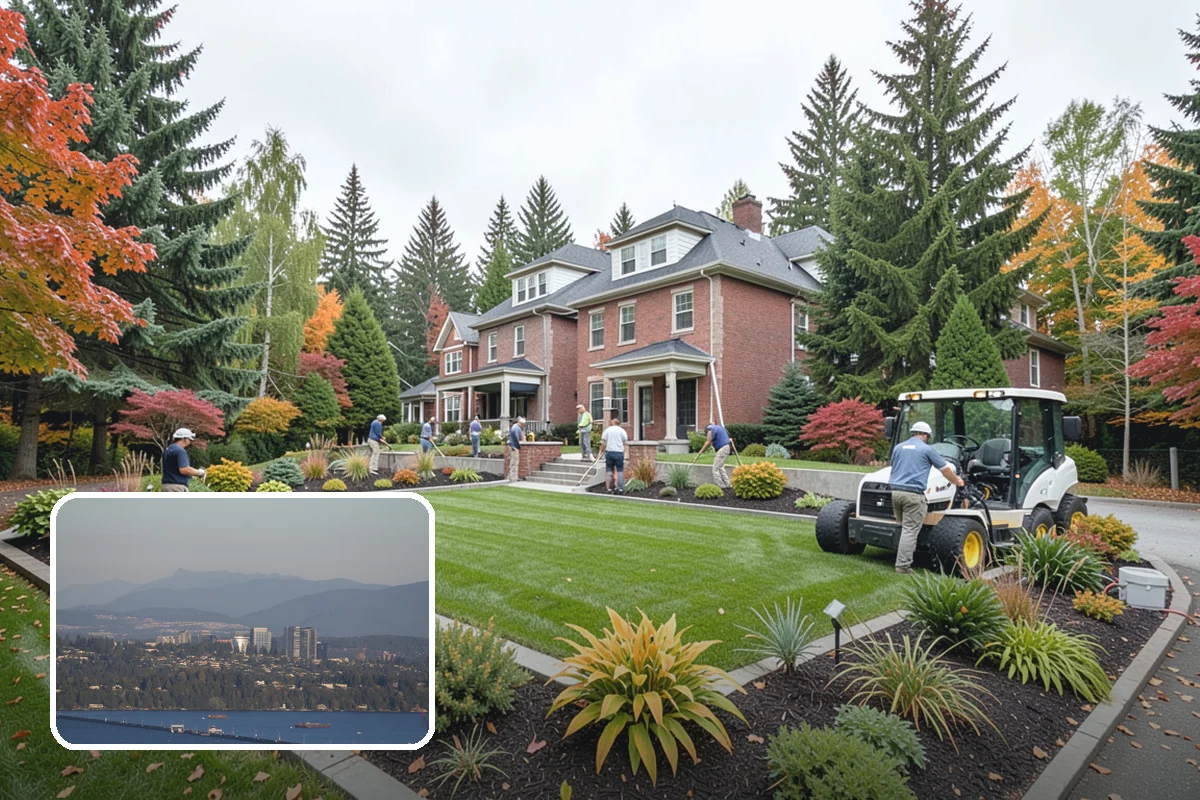 Surface Drainage Solution in Medina, King County, WA - Eliminates puddles and soggy lawn spots