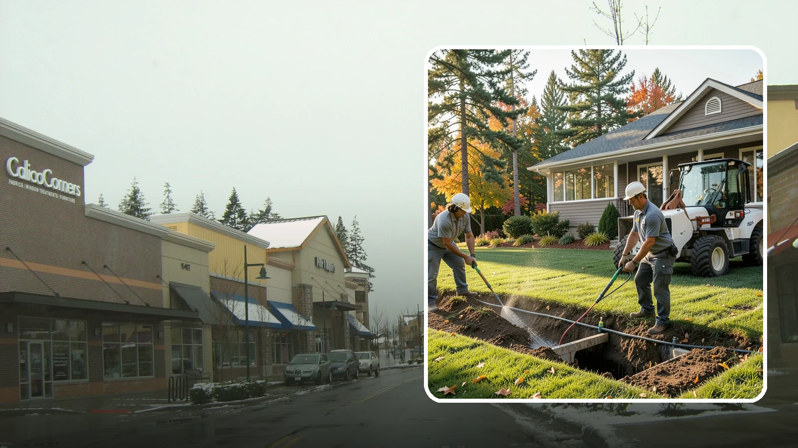 Surface Drainage Solution in Mill Creek, Snohomish County, WA - We regrade and install catch basins with piping to move standing surface water off your lawn and away from the house.