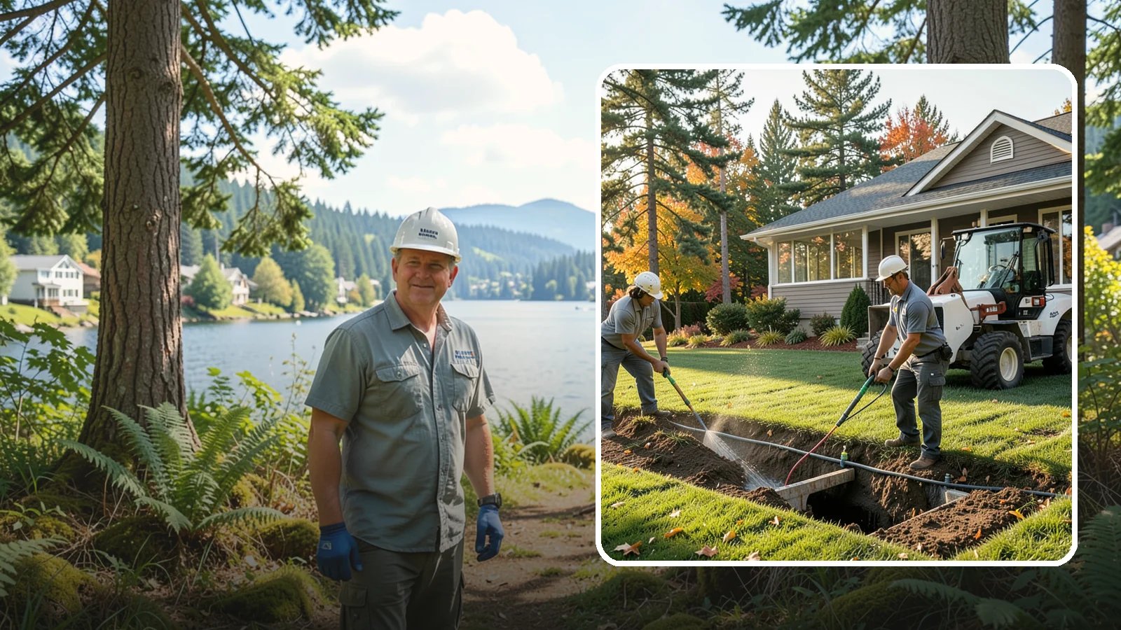 Surface Drainage Solution in Milton, King County, WA - We regrade and install catch basins with piping to move standing surface water off your lawn and away from the house.
