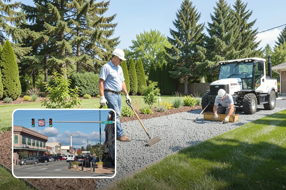 Surface Drainage Solution in Monroe, Snohomish County, WA - Eliminates puddles and soggy lawn spots