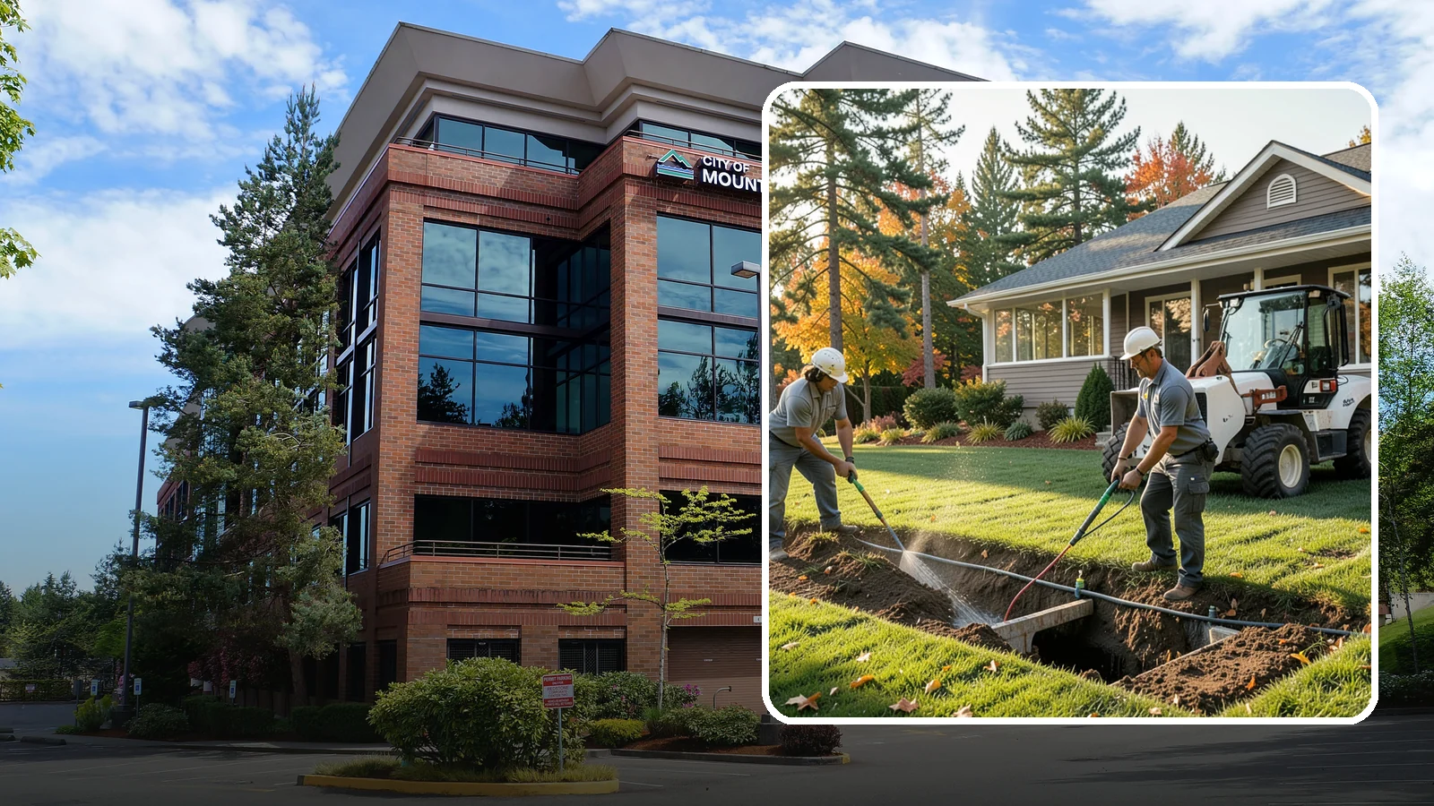 Surface Drainage Solution in Mountlake Terrace, Snohomish County, WA - We regrade and install catch basins with piping to move standing surface water off your lawn and away from the house.