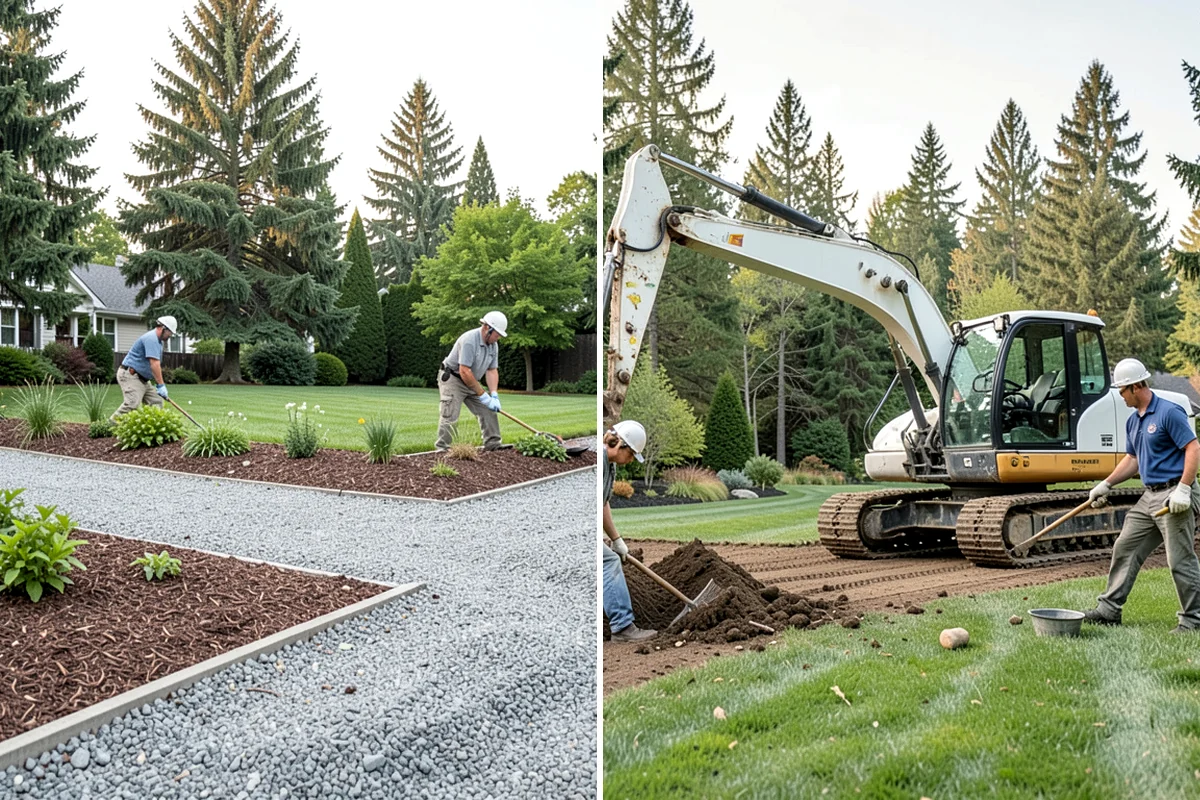 Surface Drainage Solution in Normandy Park, King County, WA - Survey the yard grade and map where water pools