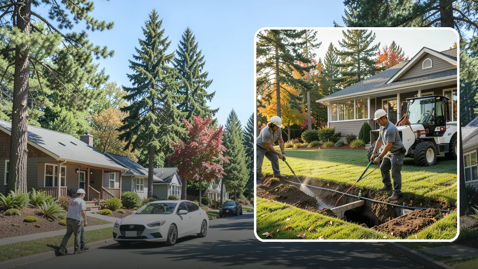 Surface Drainage Solution in Orting, Pierce County, WA - We regrade and install catch basins with piping to move standing surface water off your lawn and away from the house.