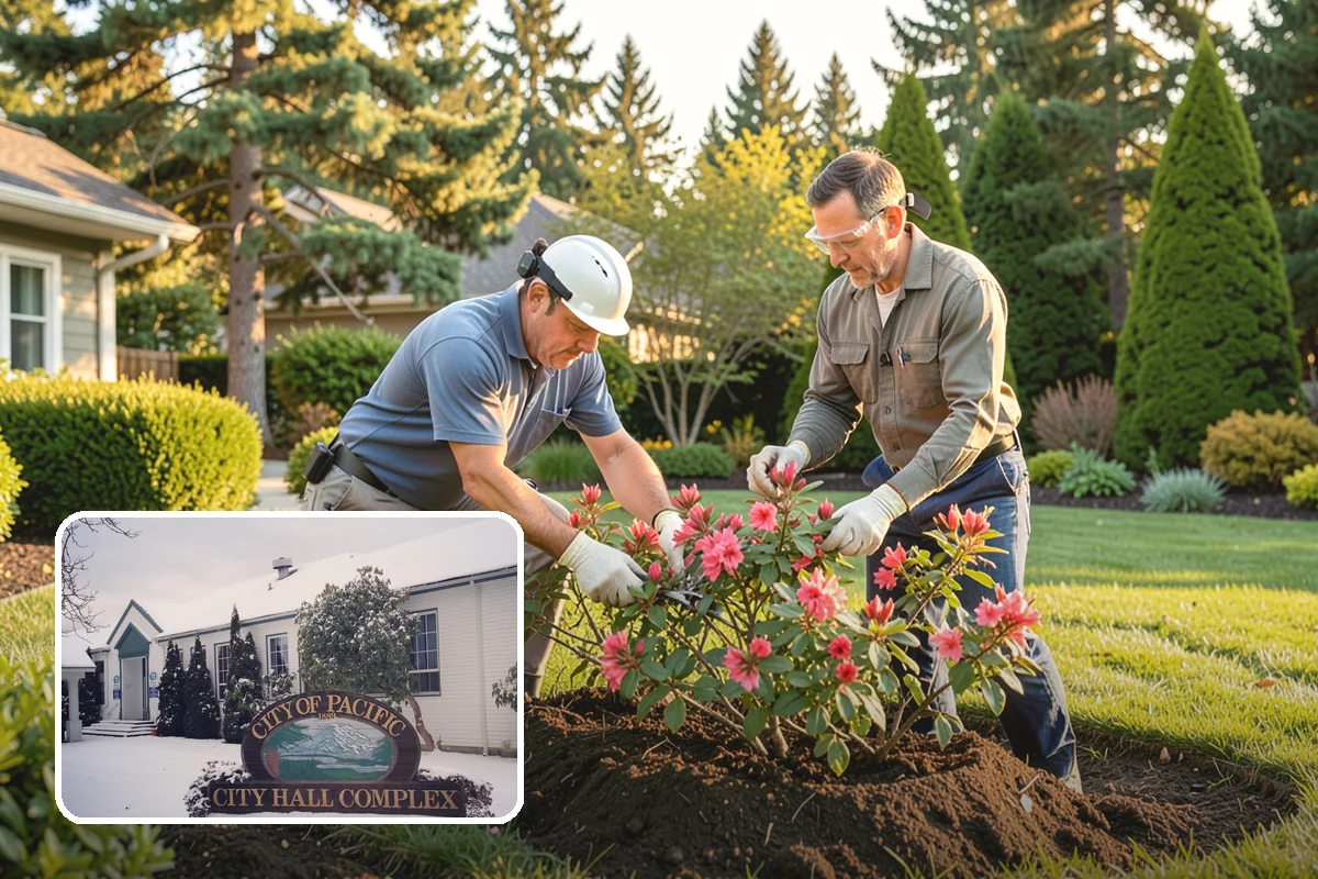 Surface Drainage Solution in Pacific, King County, WA - Eliminates puddles and soggy lawn spots