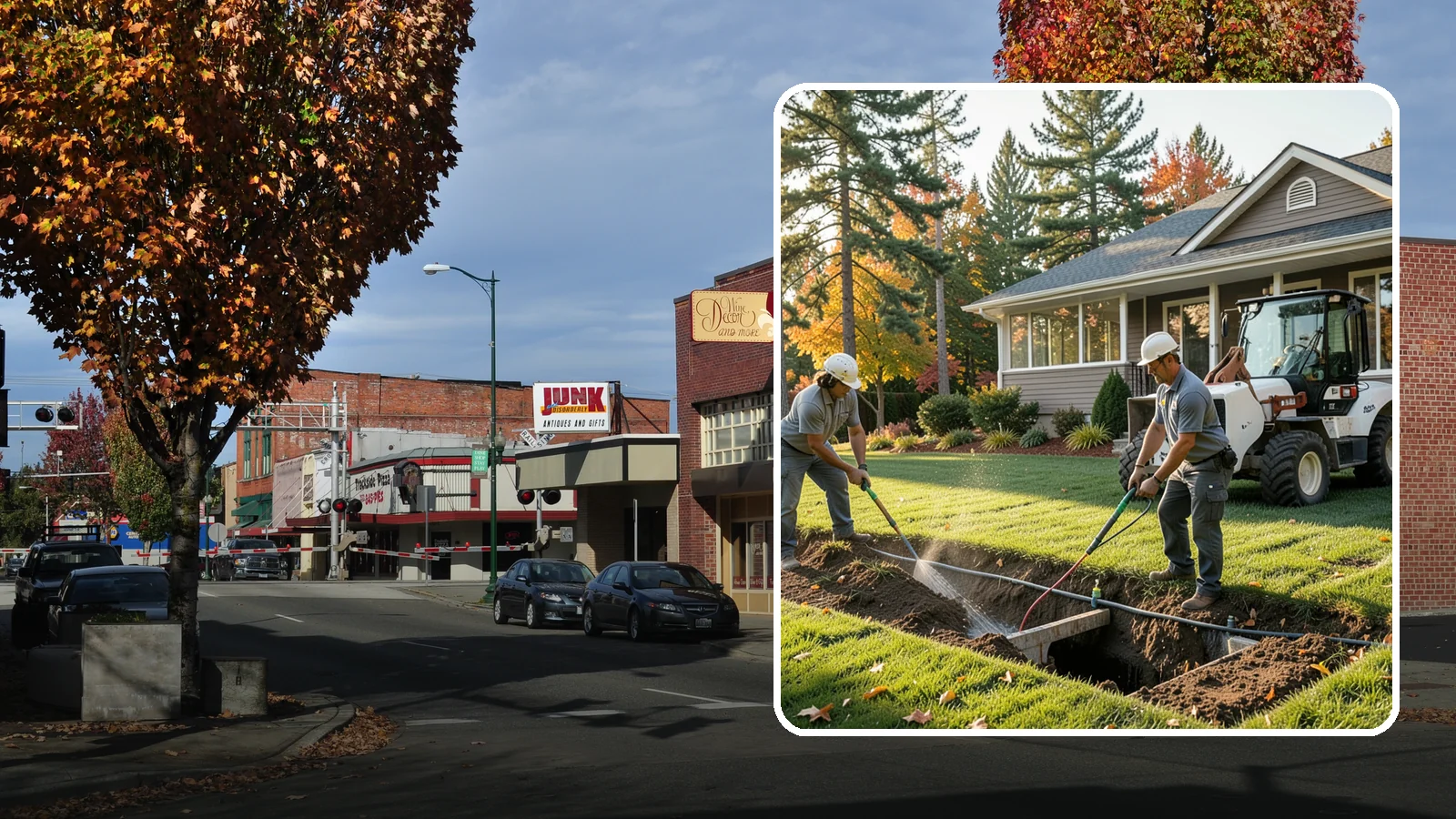 Surface Drainage Solution in Puyallup, Pierce County, WA - We regrade and install catch basins with piping to move standing surface water off your lawn and away from the house.