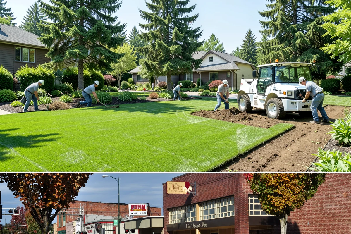 Surface Drainage Solution in Puyallup, Pierce County, WA - Ideal in late spring through early fall when soil is workable for regrading and new turf can establish before winter rains.